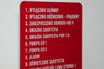 Tabliczka znamionowa z laminatu