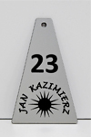 Brelok z laminatu srebrnego