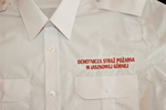 Haft na koszuli strażackiej